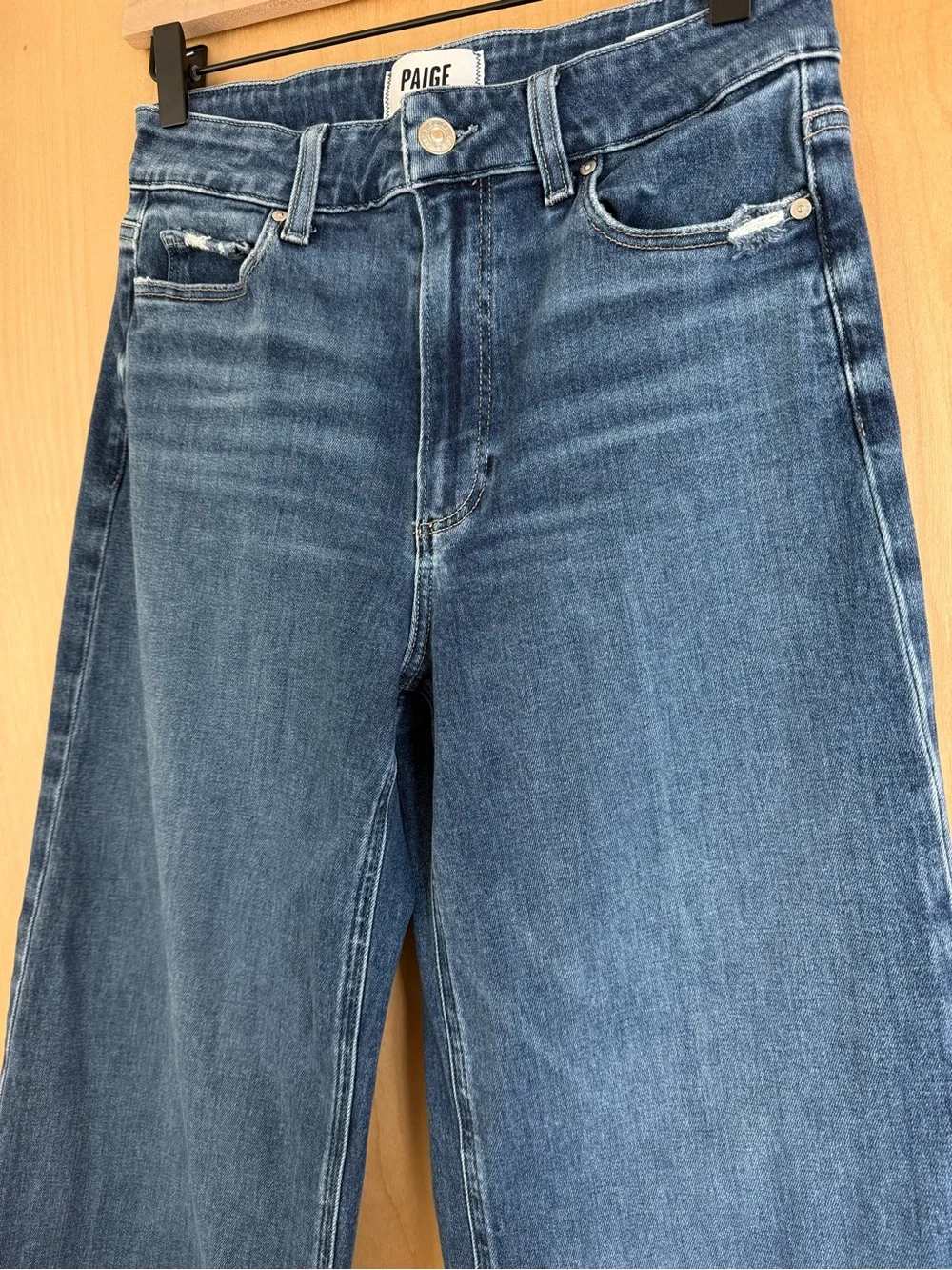 Paige Anessa 31" Wide Leg Jean Dresden - Picture 3 of 7